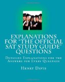 Explabations to The Official SAT Study Guide Questions